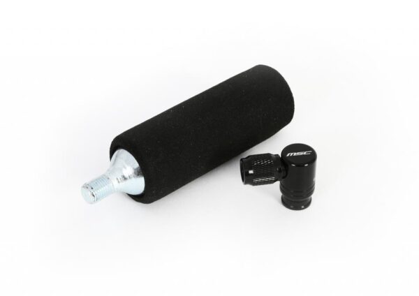 ADAPTADOR CON BOTELLA 25 GR CO2 FV/SV NEGRO