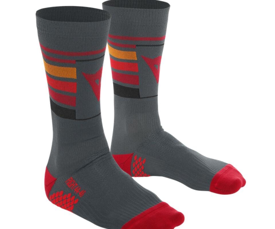 CALCETINES HG HALLERBOS SOCKS T-S DARK-GRAY/RED