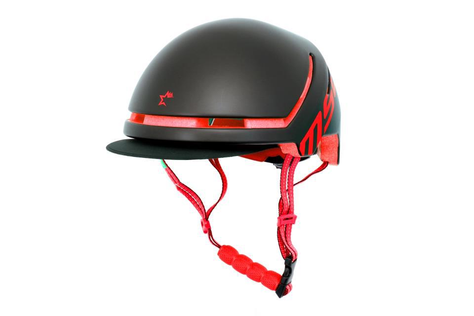 CASCO MSC E-SCOOTER/SNOW T-S/M 55-58cm  NEGRO/ROJO