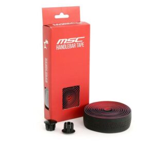CINTA MANILLAR DE CARRETERA MSC PU-EVA BLACK/RED