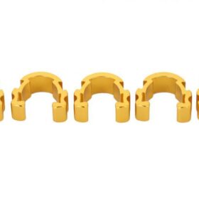 CLIP ALU6061 SUJETAR CABLES AL CUADRO DORADO 5uds 