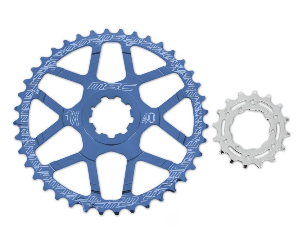 CORONA DENTADA 40 DIENTES   16T AZUL