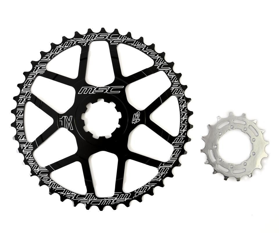 CORONA DENTADA 42 DIENTES   16T NEGRO