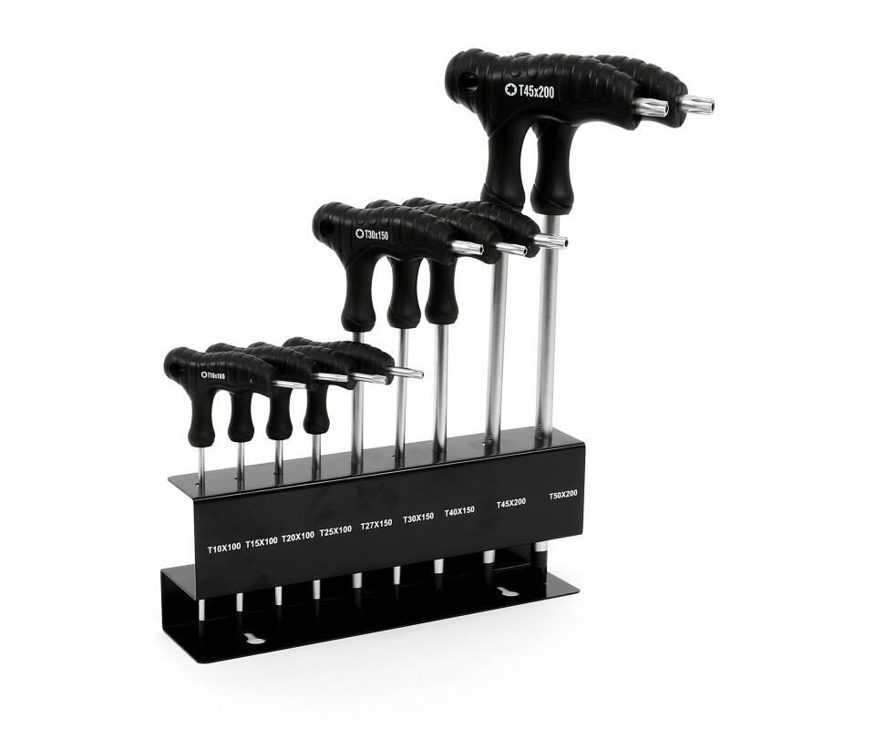 JUEGO LLAVES TORX T10/T15/T20/T25/T27/T30/T40/T50