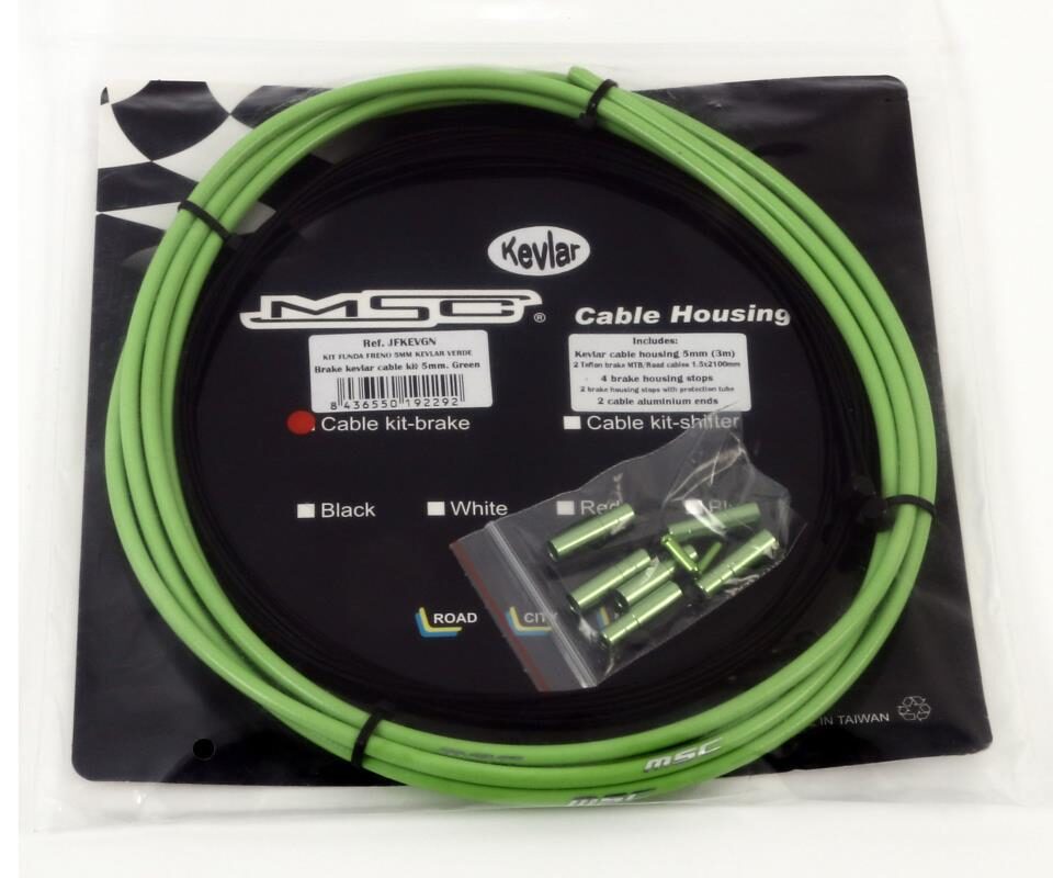 KIT FUNDAS DE FRENO KEVLAR 5MMX3M VERDE