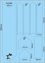 KIT PROTECTORES CUADROS/VAINAS IMPAKT 0 3mm TRANSP