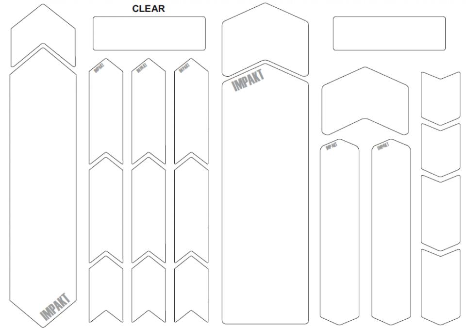 KIT PROTS  CUADROS/VAINAS IMPAKT 0 3mm E-BIKE TRAN