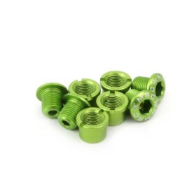 KIT TORNILLOS PLATOS M8X8/8 5 ALU VERDE 8 uds 