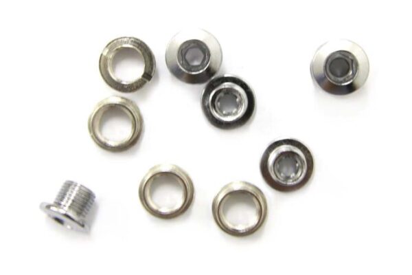 KIT TORNILLOS PLATOS M8X5 5/6 5 ACERO 10UNI PLATA