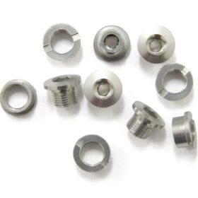 KIT TORNILLOS PLATOS M8X5 5/6 5 ALU 10UNI PLATA