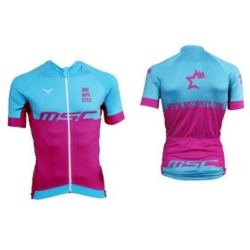 MAILLOT CORTO MSC AZUL/MAGENTA T-S