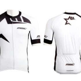 MAILLOT CORTO PRO RACE MSC BLANCO/NEGRO T-XL
