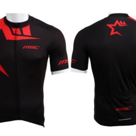 MAILLOT CORTO XCRACE MSC ROJO/NEGRO T-S