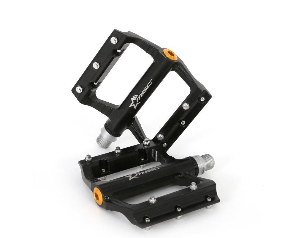 PEDALES PLATAFORMA MSC ALU EJE CRMO BLACK