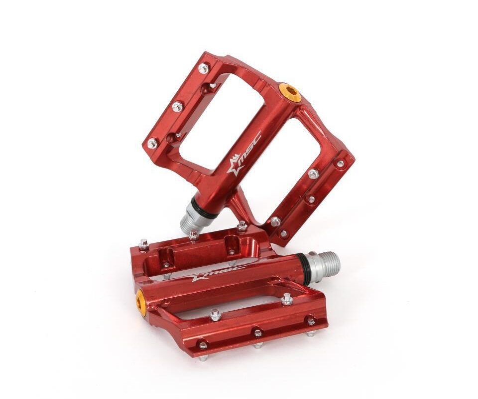 PEDALES PLATAFORMA MSC ALU EJE CRMO RED