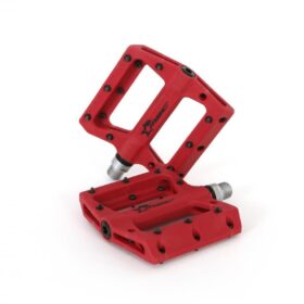 PEDALES PLATAFORMA MSC NYLON EJE CRMO PIN RED