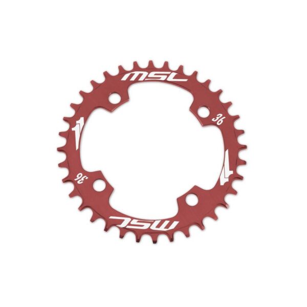 PLATO MSC CNC ALU7075 4BRAZOS 104MM 36D ROJO