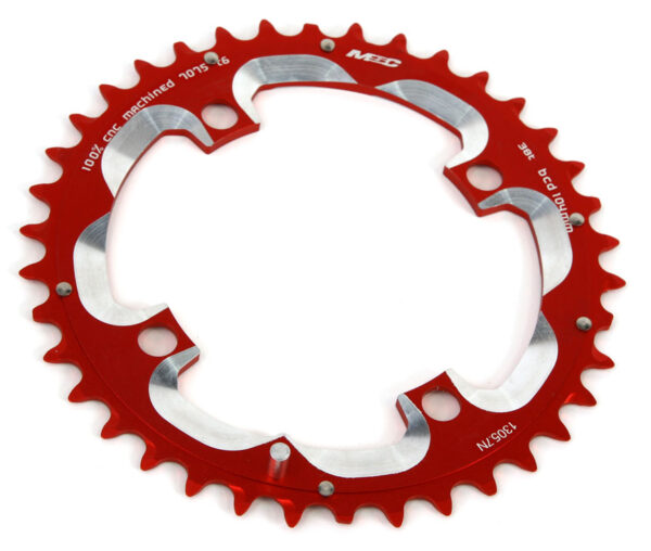 PLATO MSC CNC ALU7075 4BRAZOS 104MM 38D ROJO