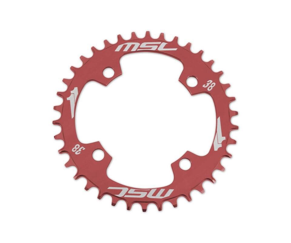 PLATO MSC CNC ALU7075 4BRAZOS 104MM 38D ROJO