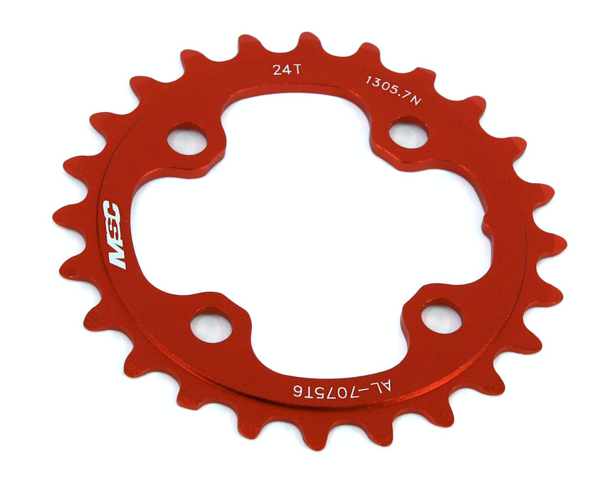 PLATO MSC CNC ALU7075 4BRAZOS 64MM 24D ROJO