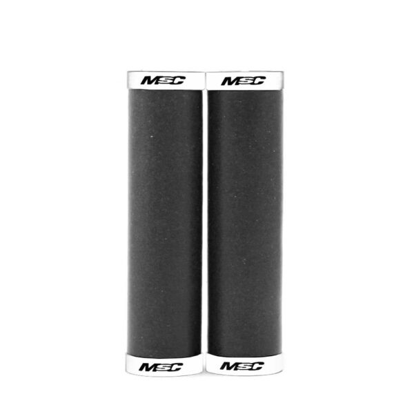 PUÑOS SILICONA CON AROS MSC 130MM 32Ø NE/BL