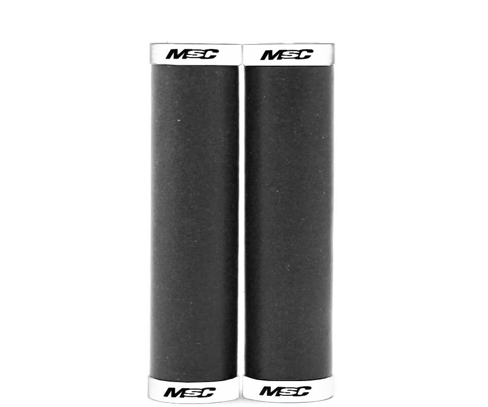 PUÑOS SILICONA CON AROS MSC 130MM 32Ø NE/BL