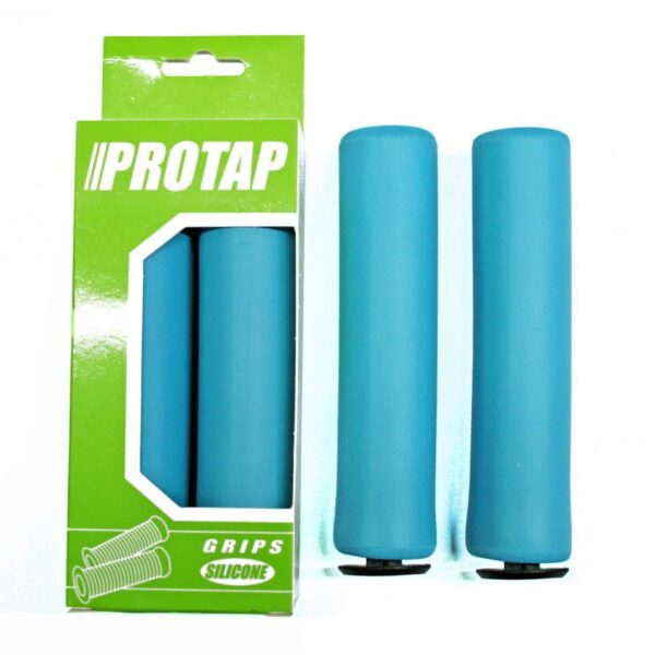 PUÑOS SILICONA PROTAP 130mm Ø32 AZULES