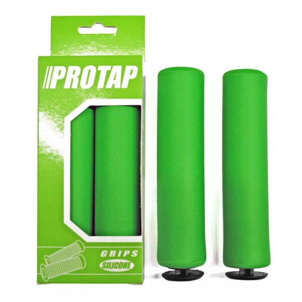 PUÑOS SILICONA PROTAP 130mm Ø32 VERDES