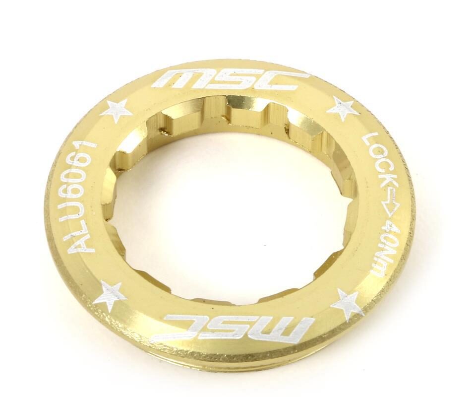 TAPA DE CASSETTE SINGLE SPEED ALU6061T4 11T ORO