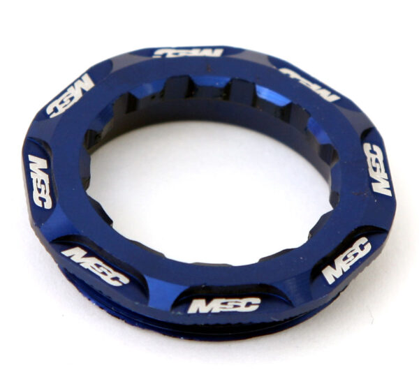 TAPA DE CASSETTE SINGLE SPEED ALU6061T4 12T AZUL