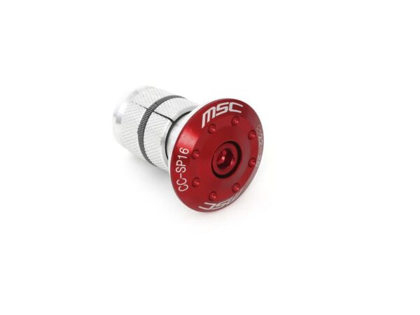 TAPON DIRECCION MSC PARA HORQUILLAS 1 1/8  ROJO