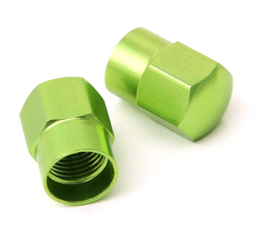 TAPONES PARA VALVULA SV EN ALU6061 VERDE