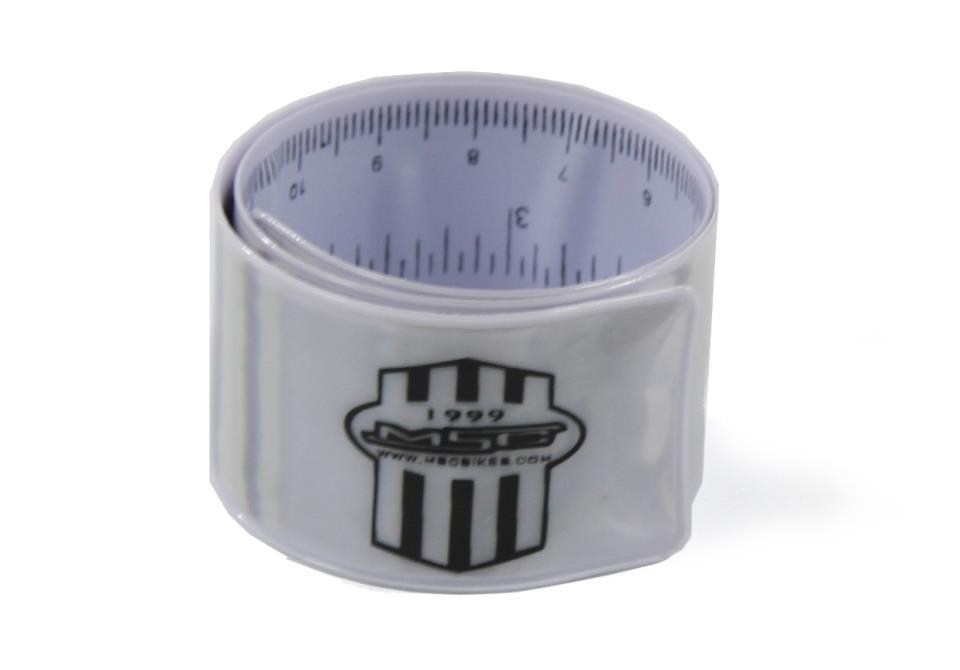 TIRA REFLECTANTE BLANCA CON REGLA