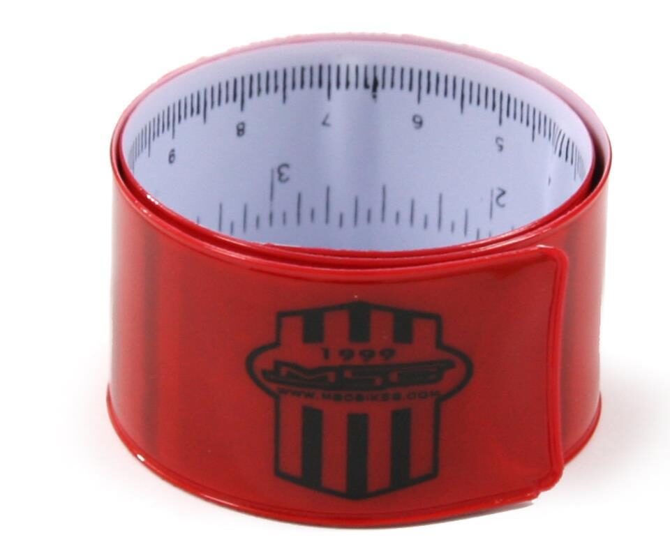 TIRA REFLECTANTE ROJA CON REGLA