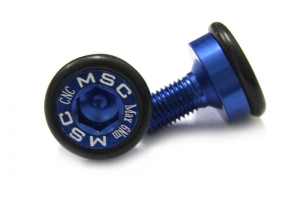 TORNILLO PEDALIER CUADRADILLO M8x15 ALU AZUL 2uds 