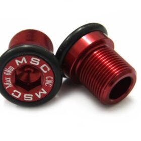 TORNILLO PEDALIER TIPO ISSIS M15x14 ALU ROJO 2uds 