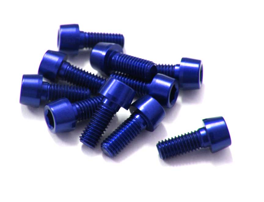 TORNILLOS ALU7075T6 M5X12 AZUL ANODIZADO  6UNI