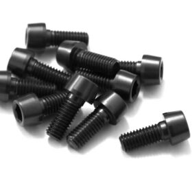 TORNILLOS ALU7075T6 M5X12 NEGRO ANODIZADO  10UNI 