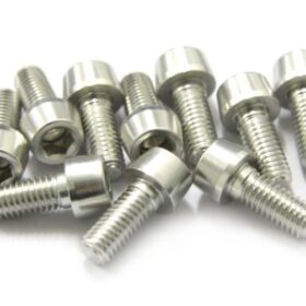 TORNILLOS ALU7075T6 M5X12 PLATA ANODIZADO  10UNI 
