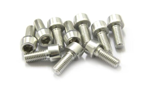 TORNILLOS ALU7075T6 M5X12 PLATA ANODIZADO  10UNI 