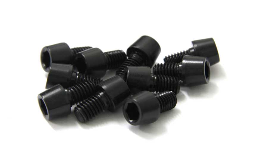 TORNILLOS ALU7075T6 M6X10 10UNI NEGRO