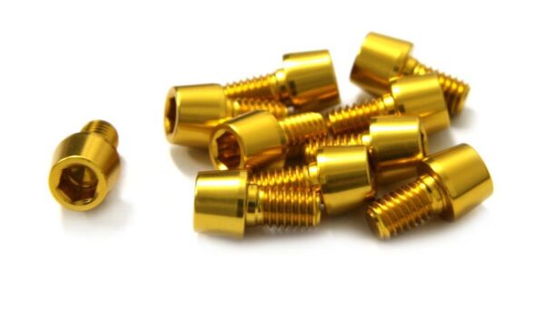 TORNILLOS ALU7075T6 M6X10 10UNI ORO