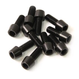 TORNILLOS ALU7075T6 M6X15 NEGRO ANODIZADO 10UNI 