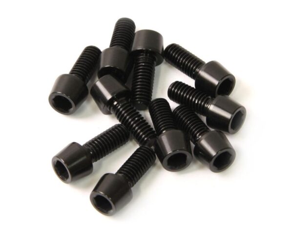 TORNILLOS ALU7075T6 M6X15 NEGRO ANODIZADO 10UNI 