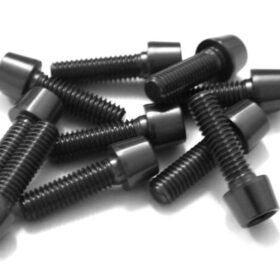 TORNILLOS ALU7075T6 M6X20 NEGRO ANODIZADO  10UNI 