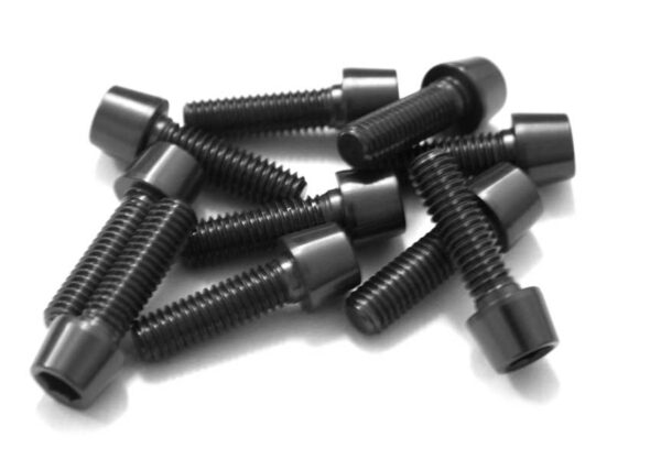 TORNILLOS ALU7075T6 M6X20 NEGRO ANODIZADO  10UNI 