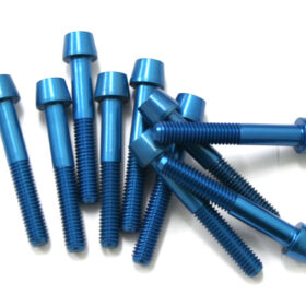 TORNILLOS ALU7075T6 M6X30 AZUL ANODIZADO  10UNI 