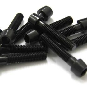 TORNILLOS ALU7075T6 M6X30 NEGRO ANODIZADO  10UNI 