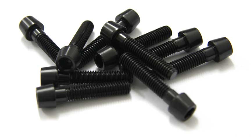 TORNILLOS ALU7075T6 M6X30 NEGRO ANODIZADO  10UNI