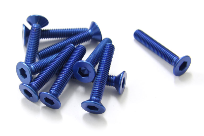 TORNILLOS ALU7075T6 M6X35 10UNI AZUL